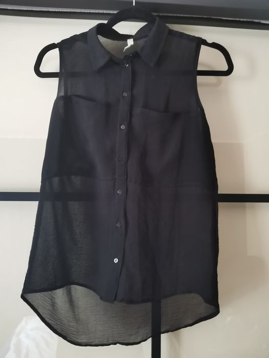 Koszula zwiewna czarna S 36 Bershka