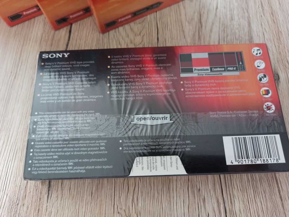 Kasety VHS Sony.  .