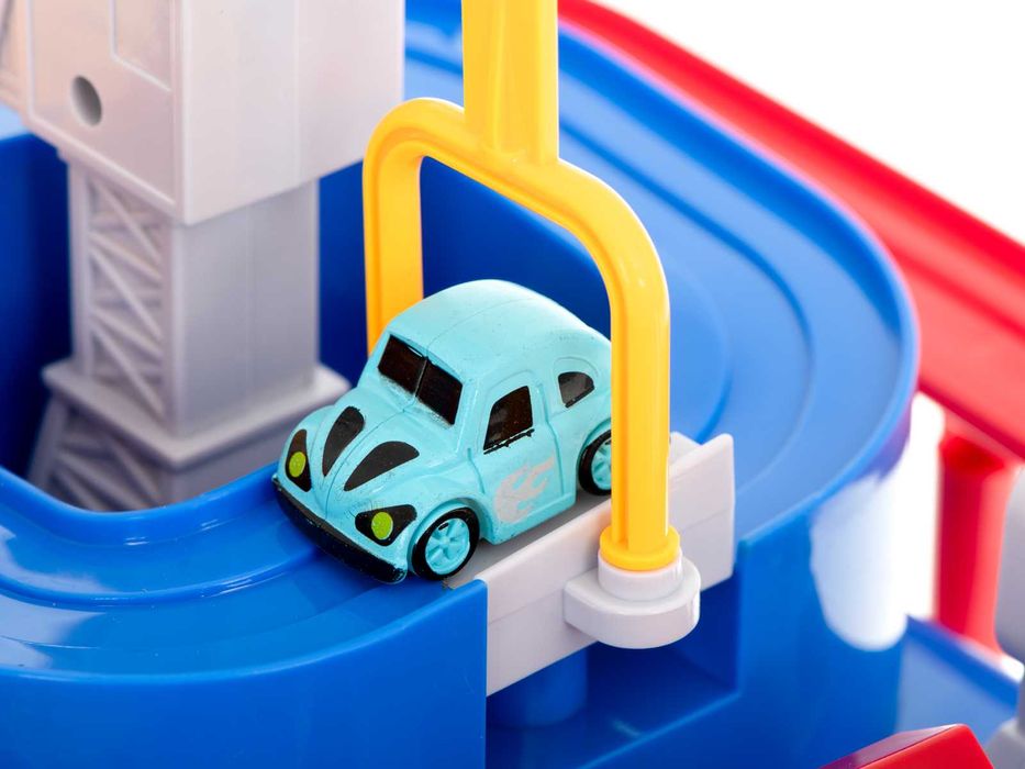 Tor Przeszkód Interaktywny z Autkami Manipulacyjny Auta Logiczny