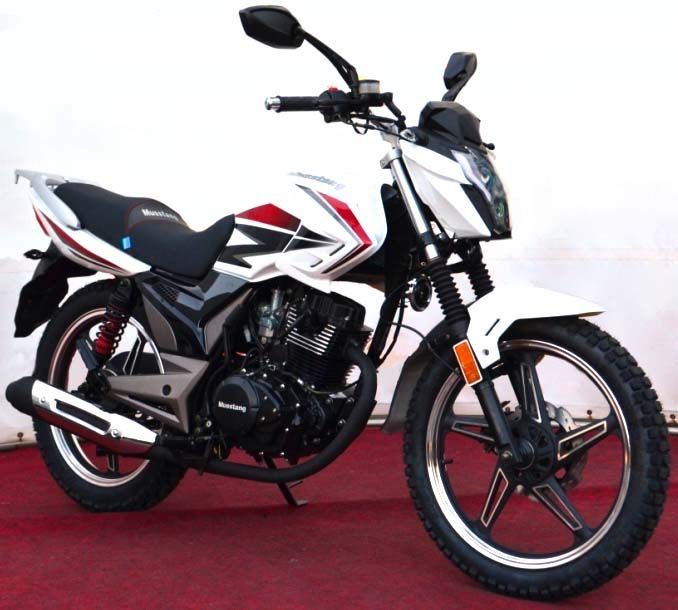 Дорожній Мотоцикл Musstang Чорний Красний Синій