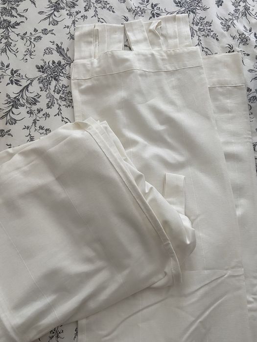 Conjunto 2 cortinas IKEA Lenda brancos