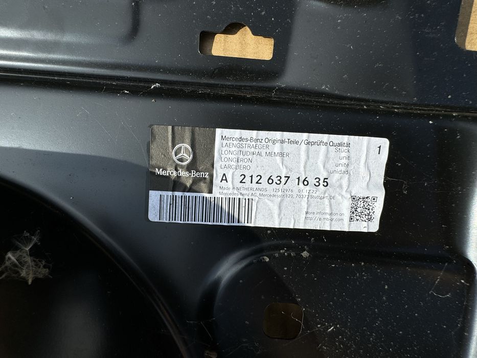 Mercedes E klasa W212 próg lewy prawy słupek lewy prawy