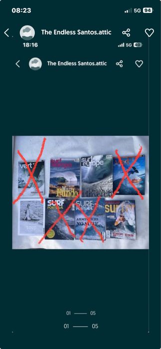 Vendo revistas de Surf body board