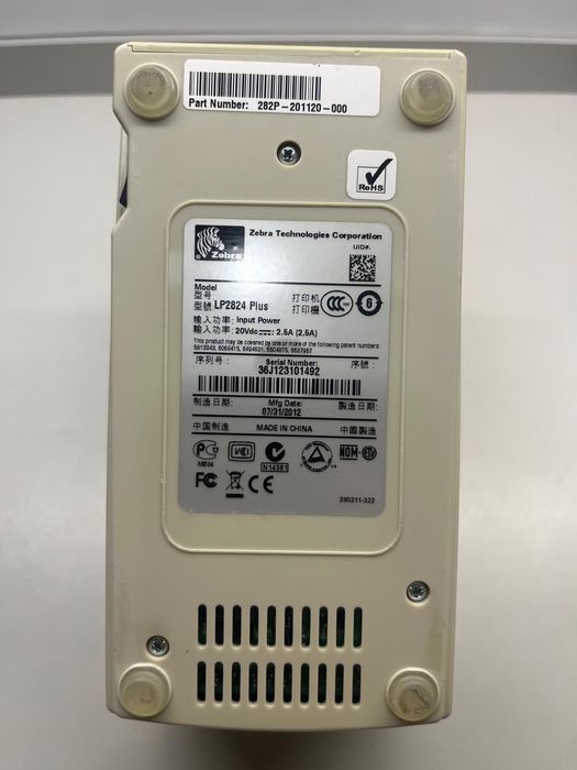 Zebra LP2824 Plus Impressora Etiqueta