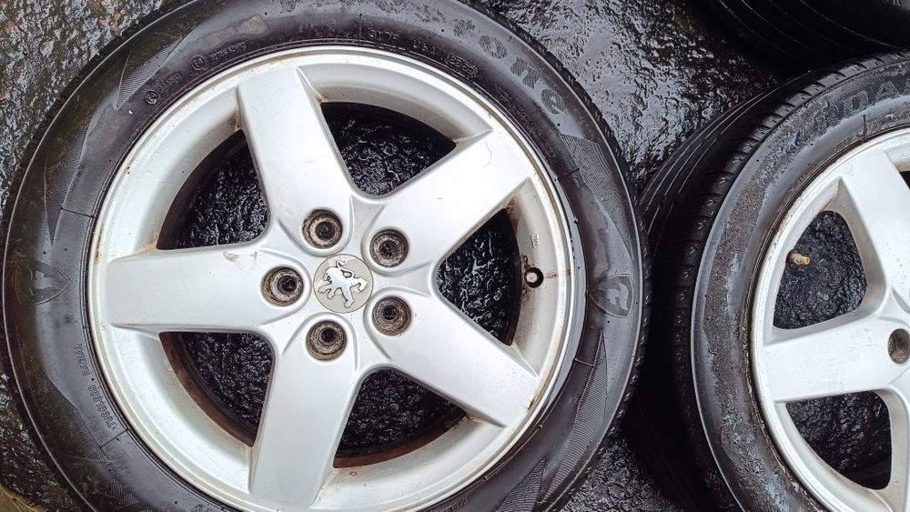 Комплект коліс титани легкосплавні з гумою Пежо 308t9 5*108 R16