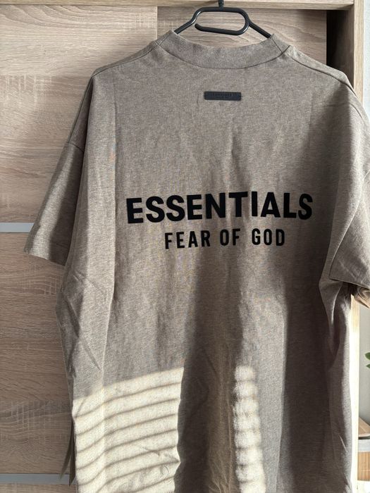 Fear of God Essentials T-Shirt Taupe M NOWA + Box Oryginal