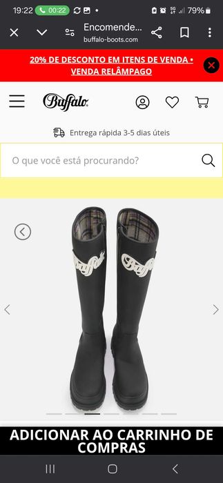Botas cano búfalo nr 37