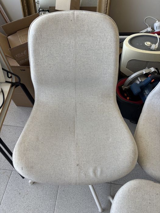 3 cadeiras IKEA giratórias estofadas