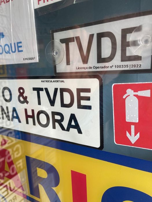 Tvde & matricula carro & mota