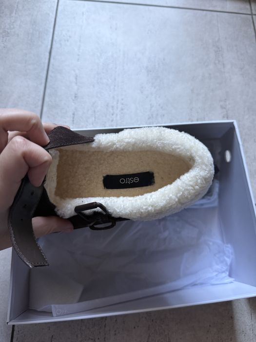 Estro зимові туфлі броги клоги