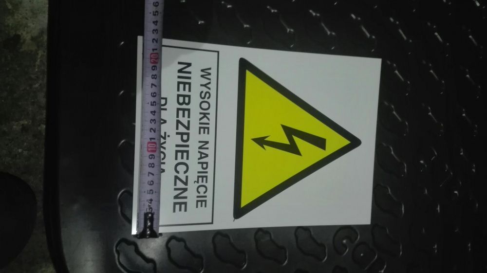 Tabliczka ostrzegawacza elektryczna ,BHP