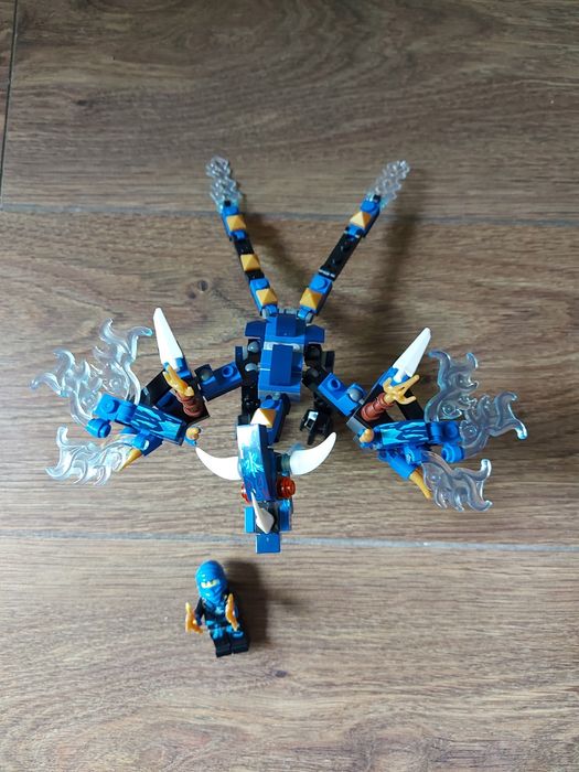 Smok j LEGO ninjago niebieski samuraj ninja dragon klocki zabawka