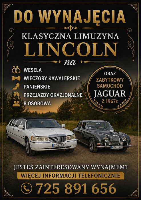 Limuzyna  Jaguar na uroczystości