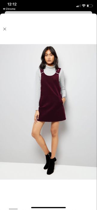 Вельветовий сарафан new look