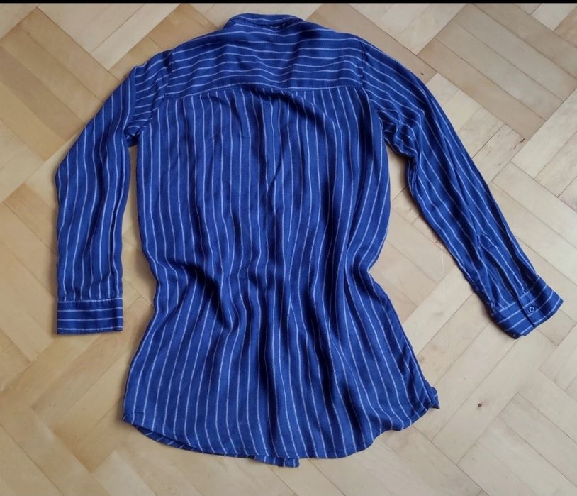 Koszula niebieska XS 34 H&M paski