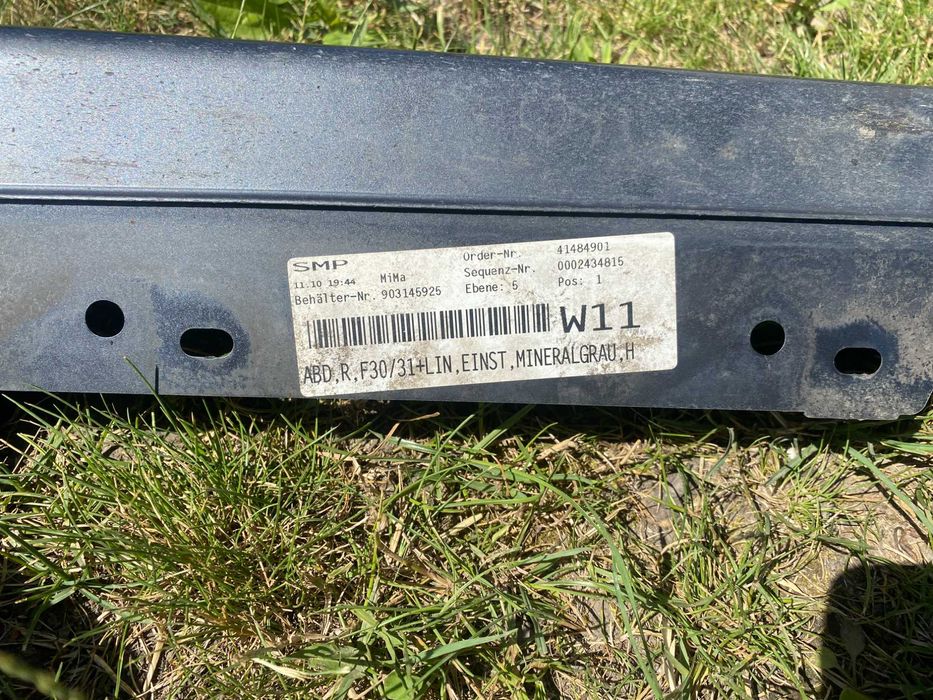 Порог накладка порога пластик bmw 3 f30 f31 пороги Ф30 ф31 Розборка