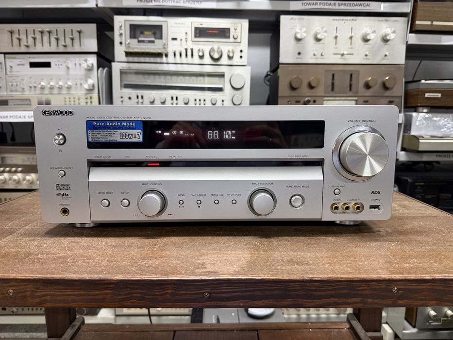 ‼️ Kenwood KRF-V7200D – Amplituner Kina Domowego z Dekoderami Dolby Digital/DTS i Złączami Cyfrowymi | Audio Room