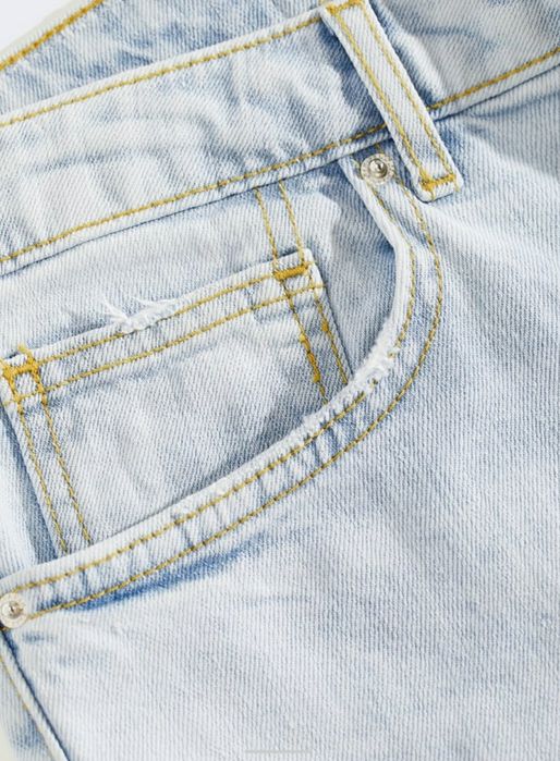 Zara jeans o kroju skinny fit z rozdarciami rozmiar 44