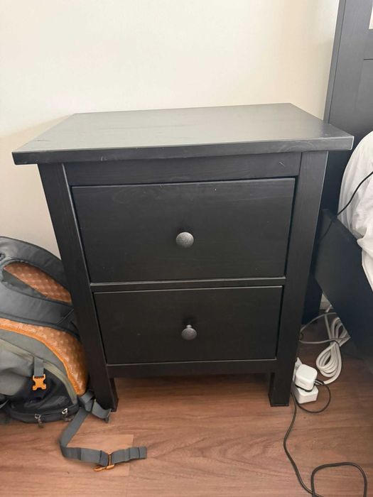 Mesas de Cabeceira IKEA Hemnes preto