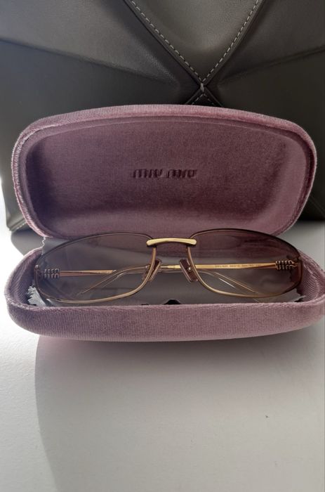 Окуляри маска Miu Miu жовта лінза оригінал