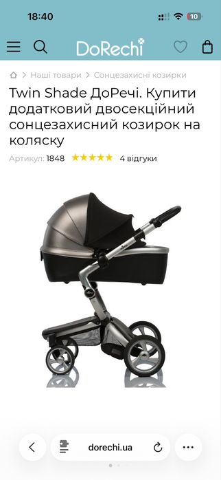 Козирок/капюшон на візочок