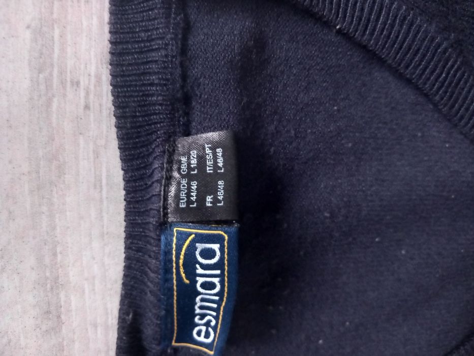 Granatowy sweter L