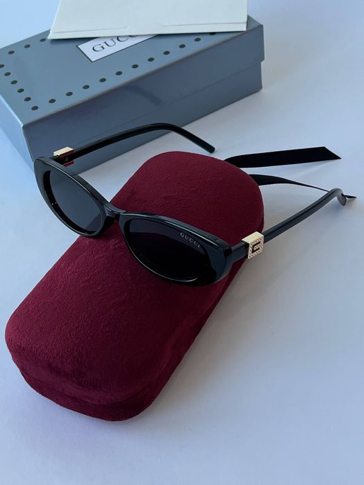 Окуляри чорні  GUCCI гуччі жіночі сонцезахисні