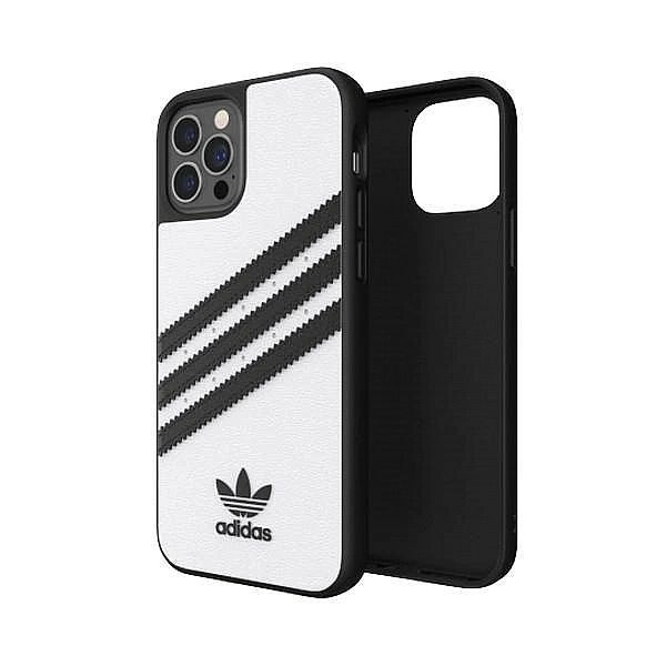 Etui Adidas Or Moulded Case Pu na iPhone 12 Pro - czarno-białe