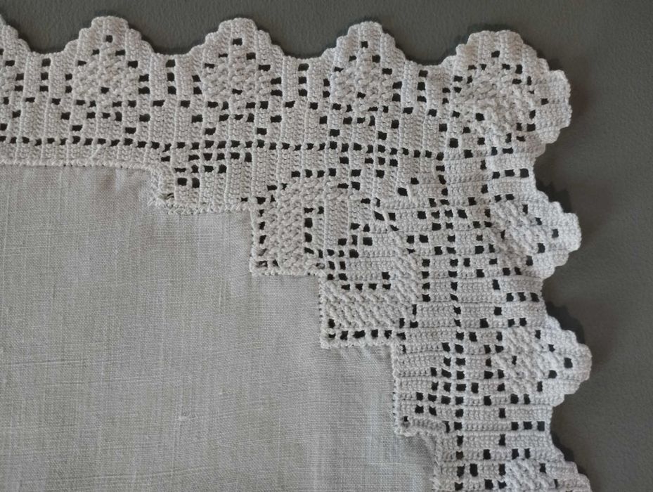 Naprons crochet e linho64862378370049121