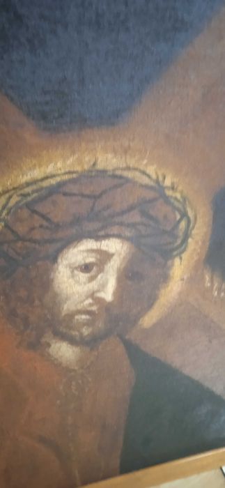 Obraz 'Chrystus z krzyżem", przedwojenny
