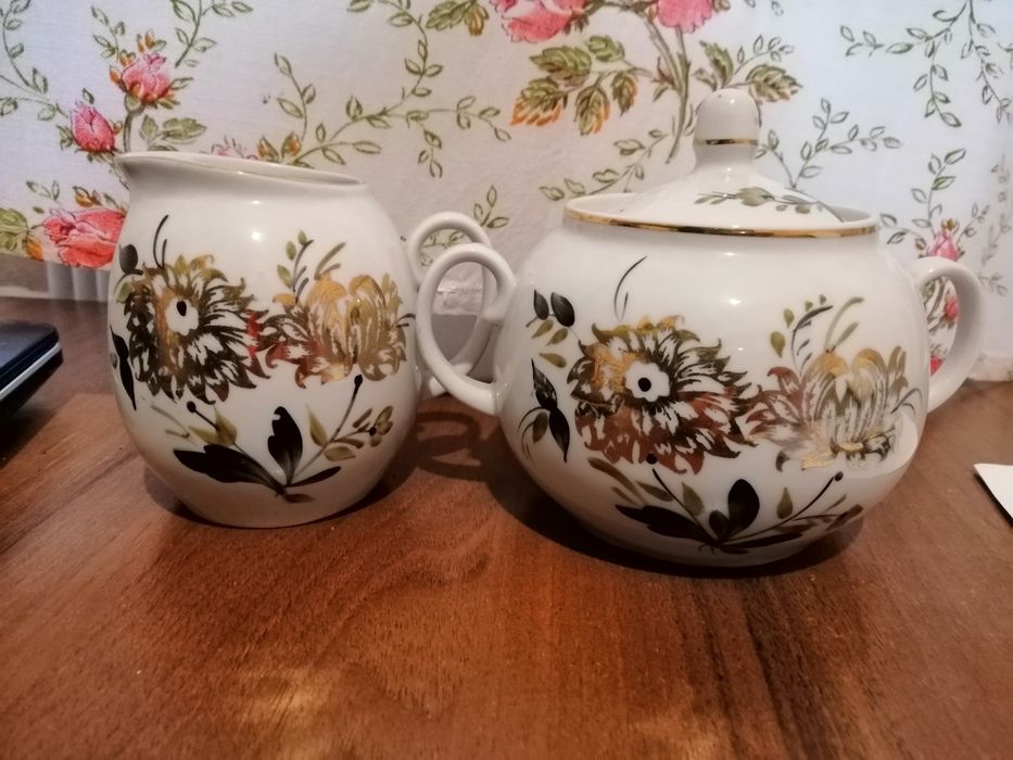 Чайный сервиз золотая хризантема СССР