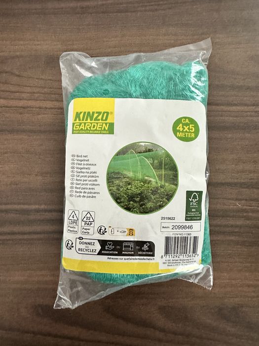 Siatka na ptaki 4x5m ochronna przeciw ptakom