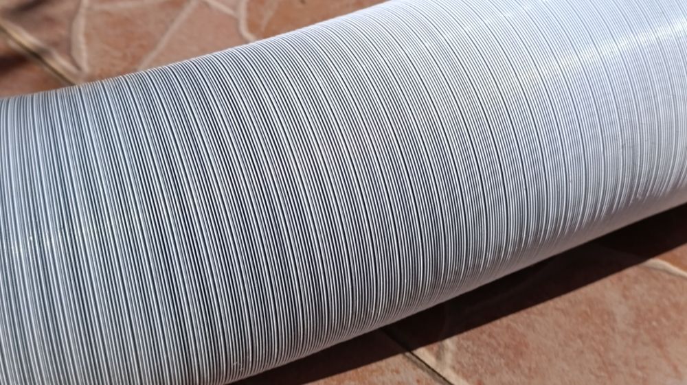 Tubo flexível alumínio branco D 120mm C 2m