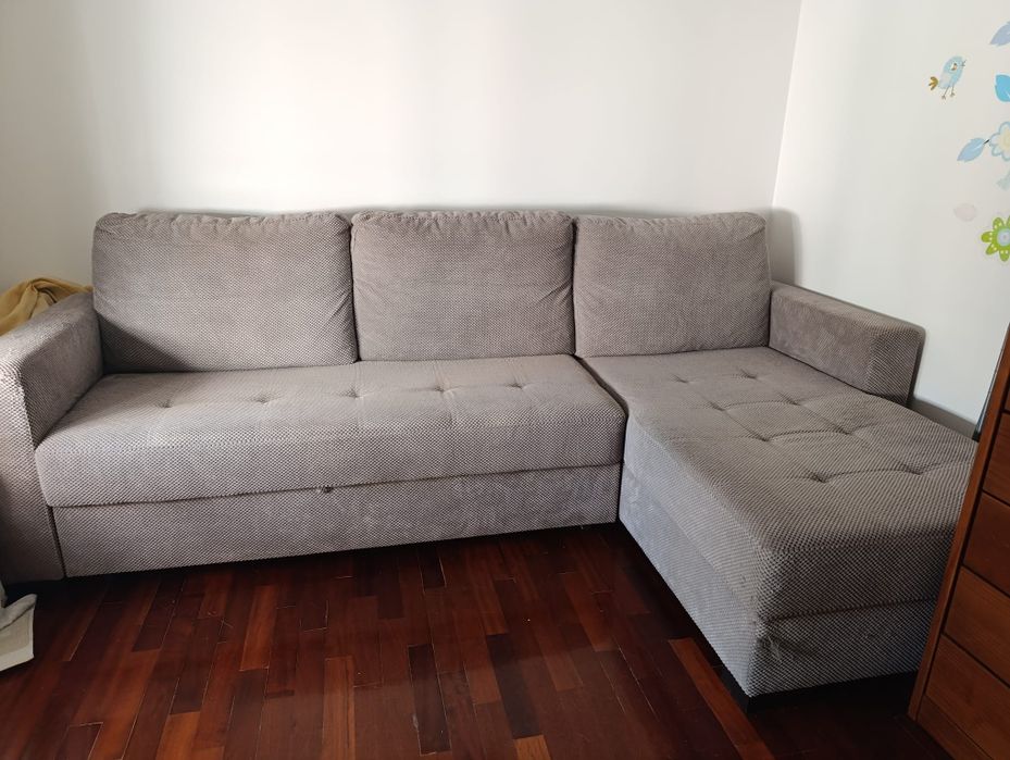 Sofá-Cama de canto (ler descrição)