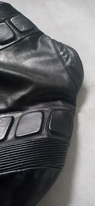 Kurtka skórzana hein gericke z grafiką silnik chopper