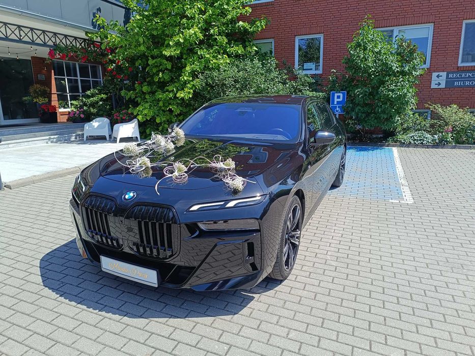 Auto do ślubu BMW 7 Transport VIP z kierowcą