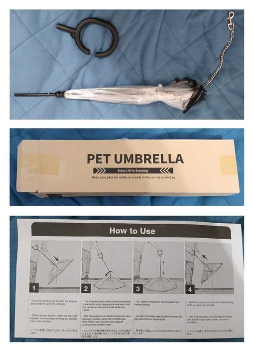 Namsan Guarda-Chuva para cães com correia