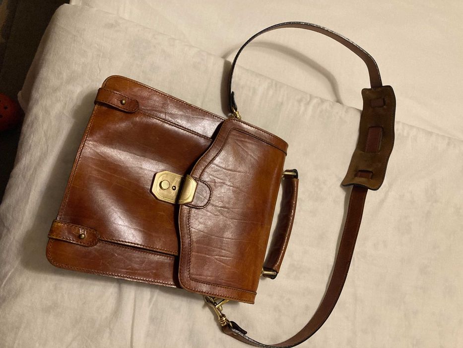 Bolsa porta documentos em pele