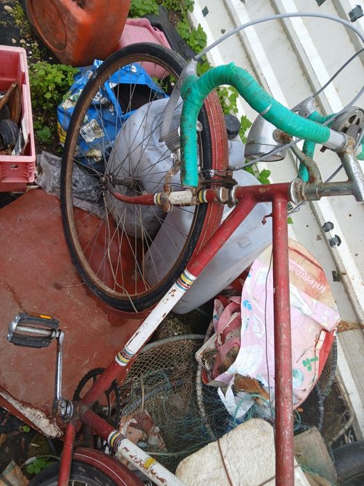 Bicicleta de ciclismo antiga