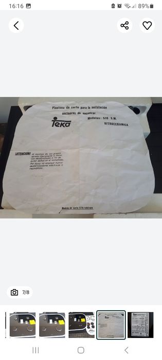 Placa encastra Teka a Gás