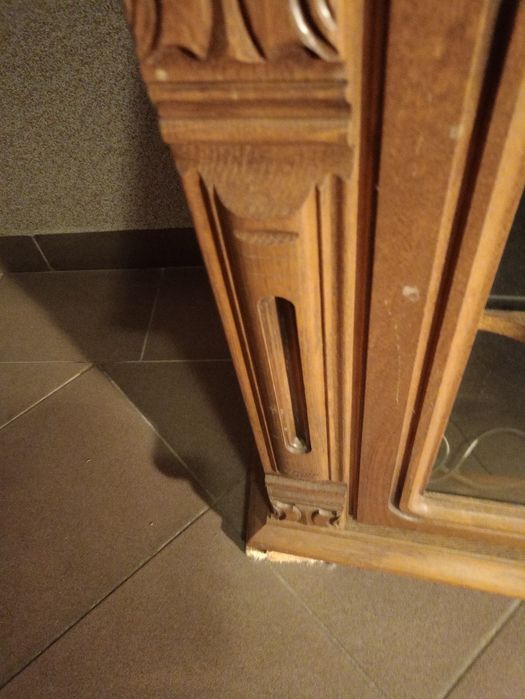 Promocja!Antyczna,debowa piękna ,wisząca witryna.