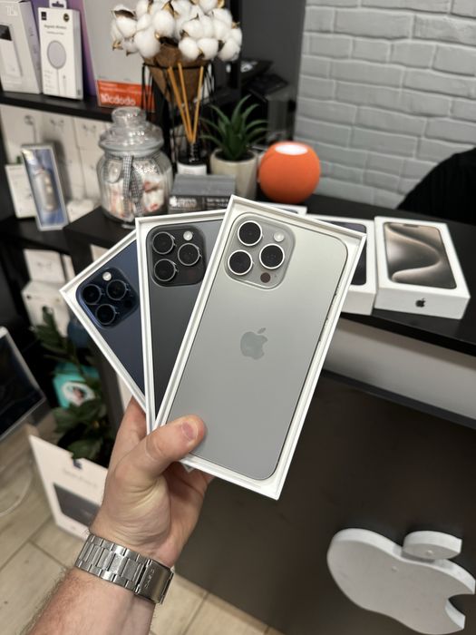 iphone 15 pro max 256gb blue/natural/black