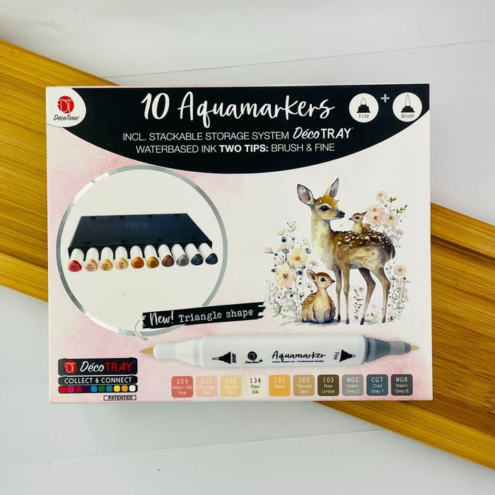 Markery Flamastry Akwarelowe Wodne Dwustronne Sarenka 10 Szt