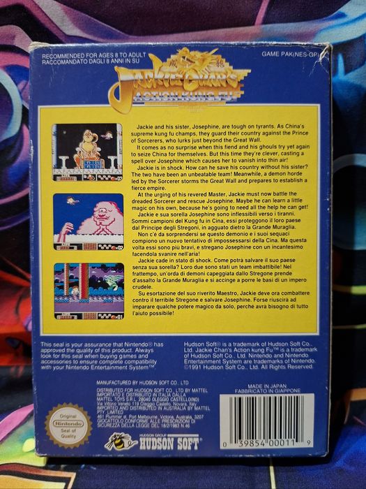 Jackie Chan Acton Kung-Fu NES