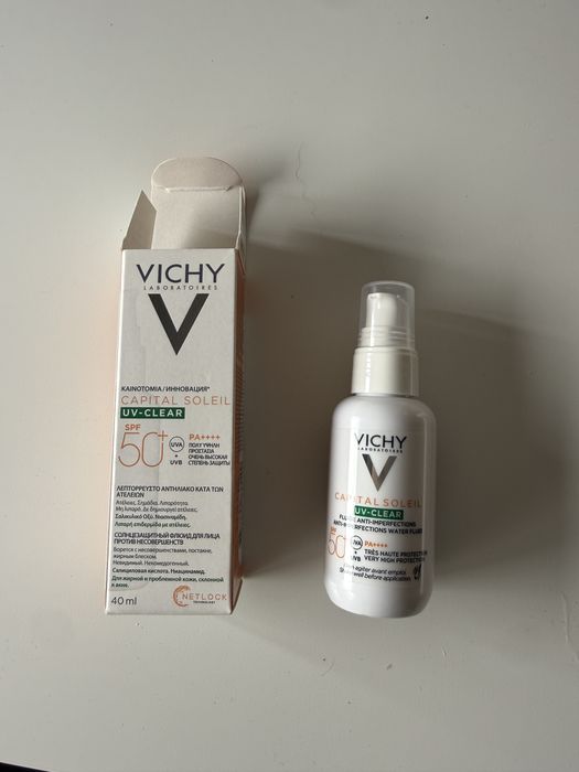 Protetor facial Fluido 50+ Vichy anti imperfeições