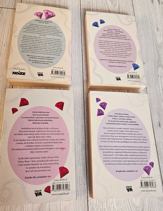 Rodzina Monet 4 książki Skarb Królewna Perełka