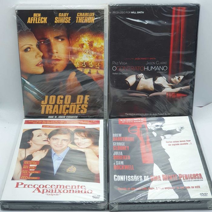 Lote 5/3 - Pack de 18 Filmes Novos e Selados em DVD - Ref.VI