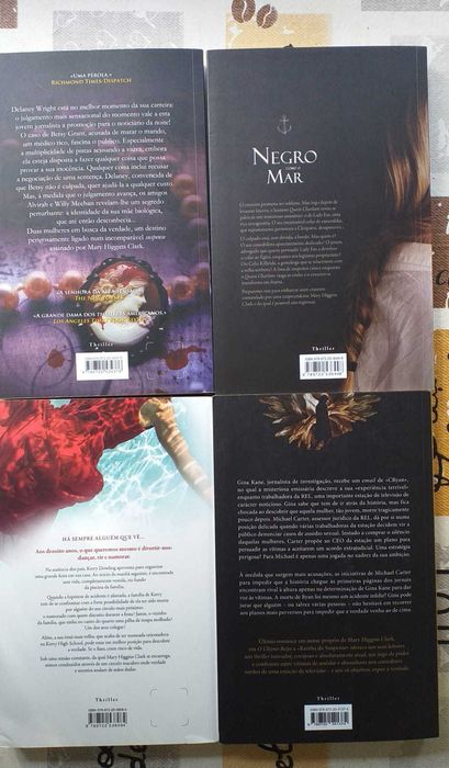 Vários títulos Mary Higgins Clark - Portes incluídos