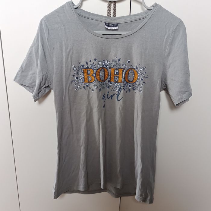 T-shirt damski szary