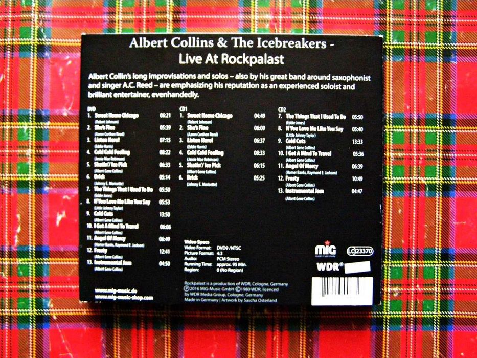 Albert Collins - Live at Rockpalast 1980 / 2 X CD + DVD / IDEALNA !